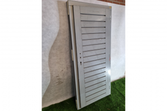 Enkele houten deur grijs 93,5 x 193,5 cm (bxh) met kozijn 91 x 202,5 cm - SALE250560