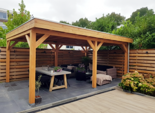 Overkapping Novo 600x400 cm Douglas (incl. EPDM)
