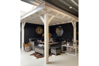 Overkapping Excellent 307x307 cm - incl. EPDM, lijm en 6 spotjes - Numansdorp