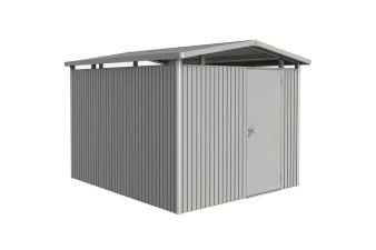 Biohort metalen tuinhuis Panorama Gr. P5 met standaard deur 257x318 cm donkergrijs metallic