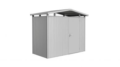Biohort Panorama P1 metalen berging zilver metallic met standaard deur