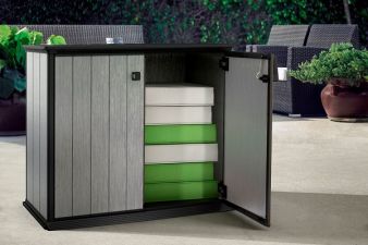 Keter Patio Store bruin/grijs