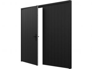 Plaatdeur dubbel zwart XL