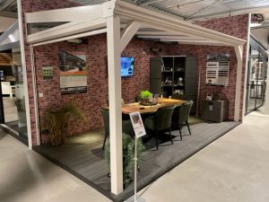 Showmodel Profiline veranda 500x250 cm - helder polycarbonaat dak - Amersfoort