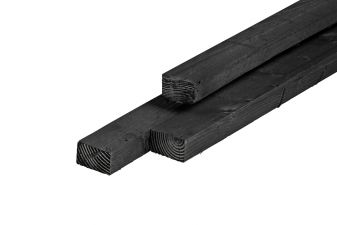 Regel Douglas 4.5x7.5x400 cm - Zwart geïmpregneerd