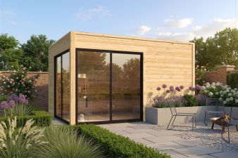 Tuindeco Rico Blokhut 400x300 cm 28 mm vuren honing geïmpregneerd
