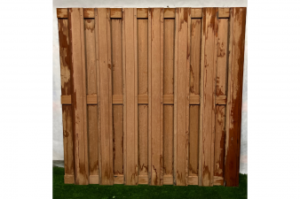 Actie hardhouten tuinscherm H180xB180 cm - slechts 1 stuk beschikbaar - SALE01209