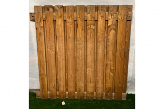Lariks/douglas tuinscherm Zwarte Woud 180x180 cm - 2 stuks in 1 koop - SALE01211
