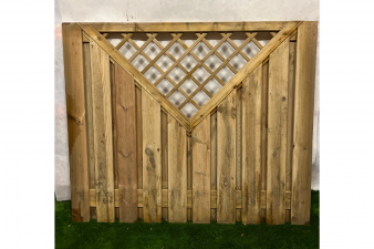 Tuinscherm Enschede trellis 180x150 cm - 7 stuks in 1 koop - SALE01232