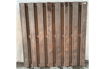 Bangkirai tuinscherm 180x180 cm - 7 stuks in 1 koop - SALE01362