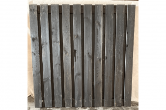 Tuinscherm Kassel 180x180 cm - zwart gespoten -  3 stuks in 1 koop - SALE01365