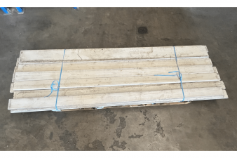 Witte planken 1,8x14x290 cm - 18 stuks in 1 koop - SALE01592