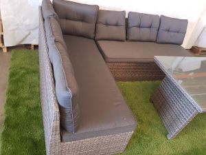 1 stuk beschikbaar: Wicker loungeset 3-delig antraciet - SALE02026