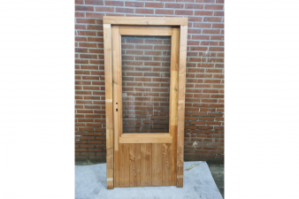 Enkele deur blank douglas - 199,8 x 91,4 cm - links draaiend - incl. hang- en sluitwerk - SALE25029