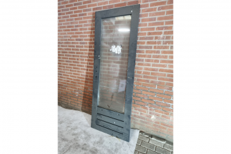 Enkele houten deur antraciet 76 x 207 cm - SALE25034