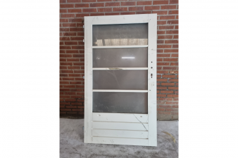 Enkele houten deur wit 101 x 180,2 cm - SALE25037