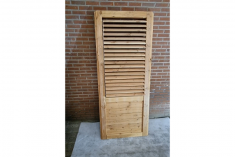 Enkel shutterscherm blank hout 94 x 223,5 cm - SALE25039