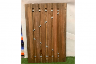 Tuindeur Privacy hardhout H195xB130 cm - SALE01252