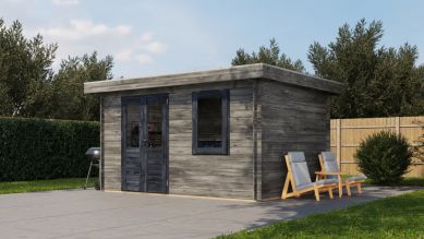 Lugarde Select Blokhut Renkum 400x300cm - Keteldruk Grijs