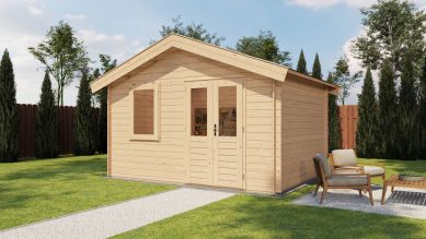 Lugarde Select Blokhut Brummen 400x300cm - Onbehandeld