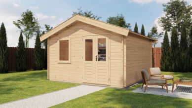 Lugarde Select Blokhut Loenen 400x400cm - Onbehandeld