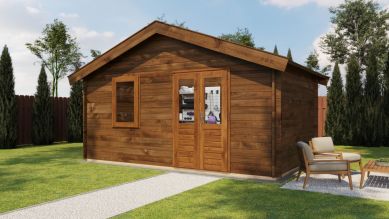 Lugarde Select Blokhut Wolfheze 500x300cm - Keteldruk Bruin