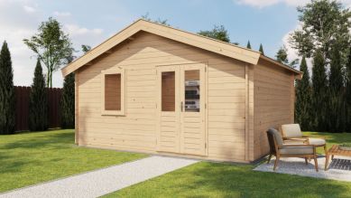 Lugarde Select Blokhut Eerbeek 500x400cm - Onbehandeld