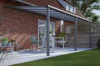 DHZ-veranda Smartline 604x300 cm - Antraciet structuur