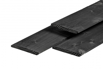 Douglas sponningplank 1,8x19x500 cm - zwart