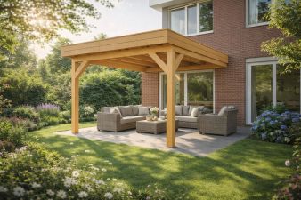 Aanbouw veranda Sublime plat dak - 300 x 400 cm