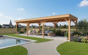 Buitenverblijf Sublime Plat dak - 1000 x 350 cm