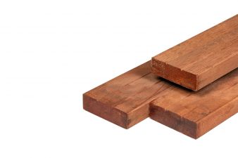 Hardhout geschaafd timmerhout 4,4x14,5x430 cm