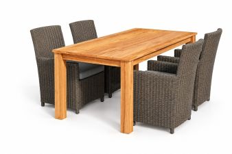 Teak dinner tafel Rustiek 180 Tafel 180x90x80 cm
