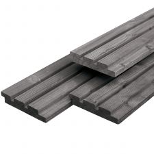 Triple Profiel Douglas 1.9x13x390 cm - Grijs geïmpregneerd