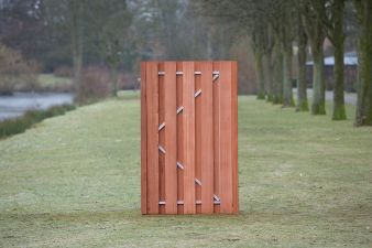 Tuindeur Privacy hardhout H195xB150 cm