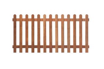 Tuinhek hardhout recht H60