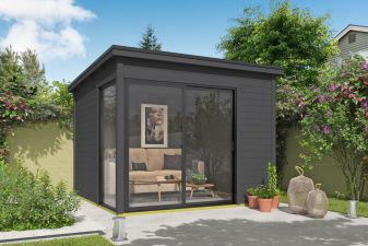 Tuinhuis Julia 295x295 cm - Carbon Grey gecoat