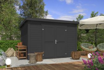 Tuinhuis Lotta 300x250 cm - Carbon Grey gecoat