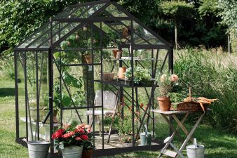 Tuinkas Kate I Full Options zwart 3 mm veiligheidsglas