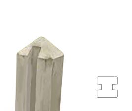 Betowood Beton Tussenpaal Grijs 11.5x11.5x278 cm