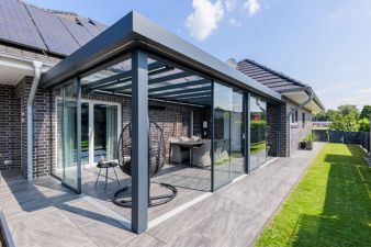 Verasol Linea aluminium veranda  300x250 cm Optisch vlak glasdak