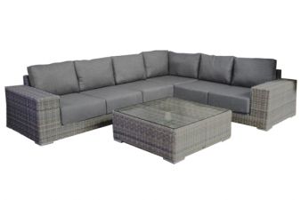 Wembley Corner set wicker - Veldhoven