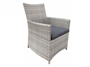Wicker stoel Georgetown grijs gemêleerd