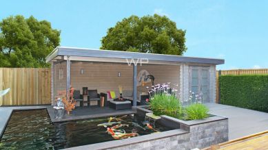 Blokhut/Tuinhuis Sibbe 700x350 cm