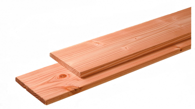 Geschaafde fijnbezaagde plank Douglas