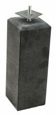 Betonpoer XL  22 x 22 x 40 cm, antraciet, schroefdraad M20