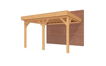 Aanbouw veranda Sublime plat dak - 400 x 350 cm