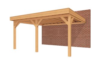 Aanbouw veranda Sublime plat dak - 500 x 400 cm