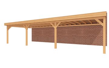 Aanbouw veranda Sublime plat dak - 1100 x 400 cm