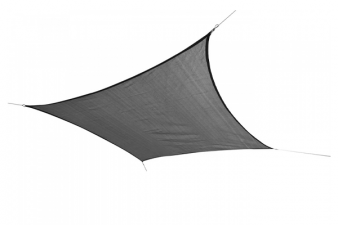 Schaduwdoek vierkant 360x360 cm - Zwart - SALE004